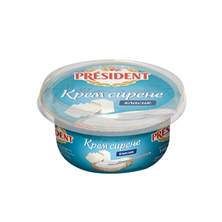Крем сирење класик 140g President