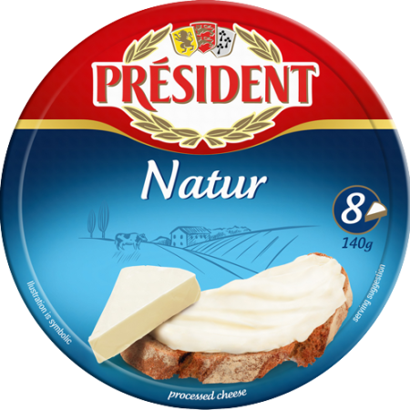 Топено сирење 140g President