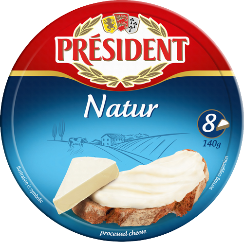 Топено сирење 140g President